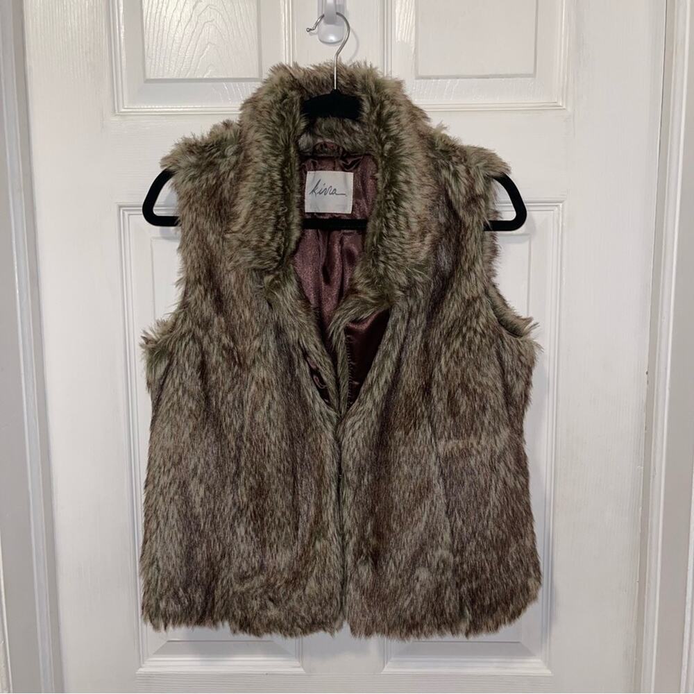 Kirra Brown Faux Fur Vest